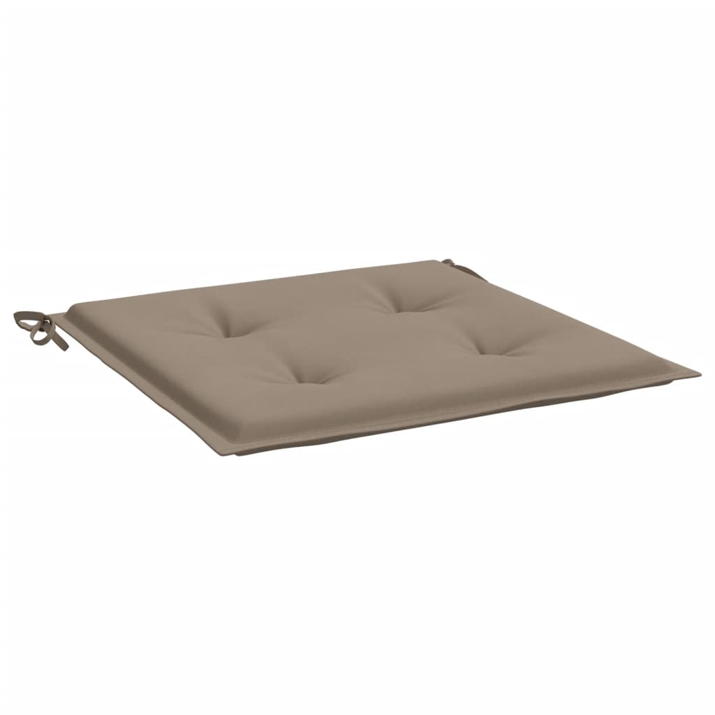 vidaXL Coussins de chaise jardin lot de 6 taupe 40x40x3cm tissu oxford
