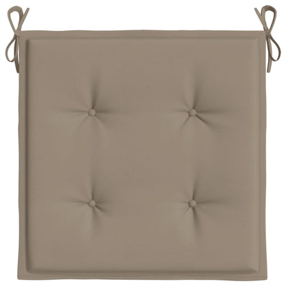 vidaXL Coussins de chaise jardin lot de 6 taupe 40x40x3cm tissu oxford