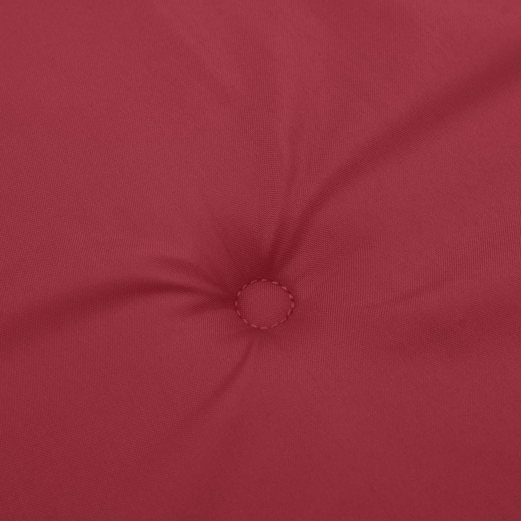 vidaXL Coussins de chaise de jardin lot de 4 rouge bordeaux 40x40x3 cm