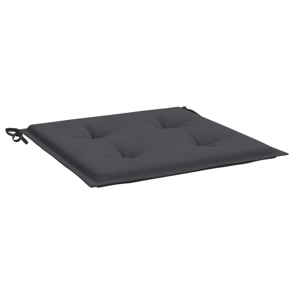 vidaXL Coussins de chaise de jardin lot de 4 anthracite 50x50x3 cm