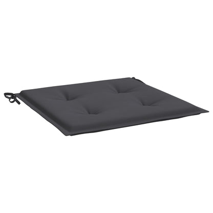 vidaXL Coussins de chaise de jardin lot de 4 anthracite 50x50x3 cm