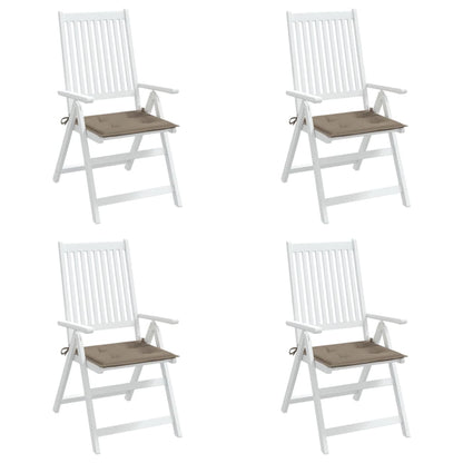 vidaXL Coussins de chaise jardin lot de 4 taupe 50x50x3cm tissu oxford