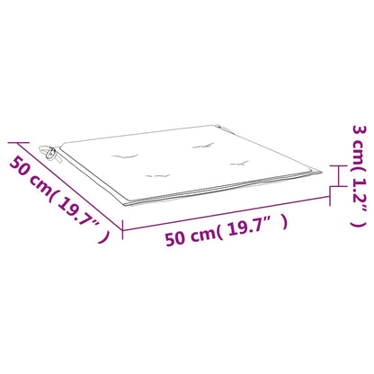 vidaXL Coussins de chaise jardin lot de 4 taupe 50x50x3cm tissu oxford
