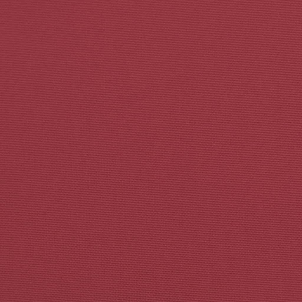 vidaXL Coussins de chaise de jardin lot de 2 rouge bordeaux 50x50x3 cm