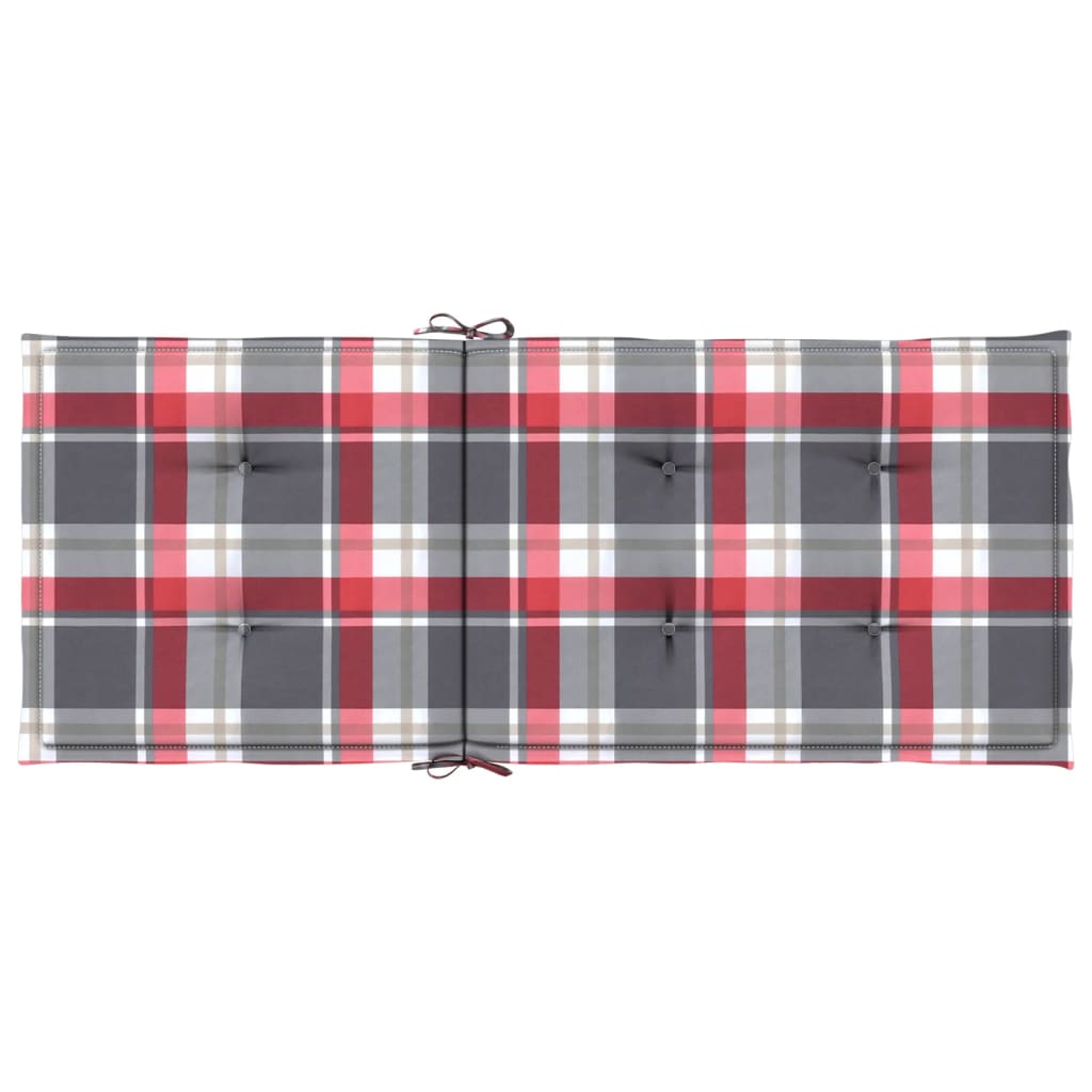 vidaXL Coussins de chaise de jardin à dossier haut lot de 6 120x50x3cm