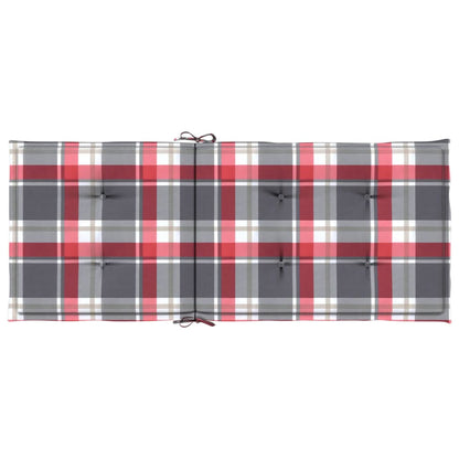 vidaXL Coussins de chaise de jardin à dossier haut lot de 6 120x50x3cm