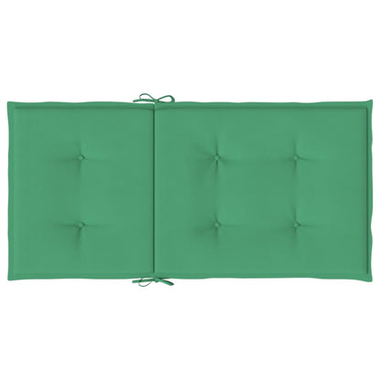 vidaXL Coussins de chaise de jardin à dossier bas lot de 6 vert