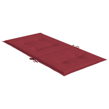 vidaXL Coussins de chaise de jardin à dossier bas lot de 4
