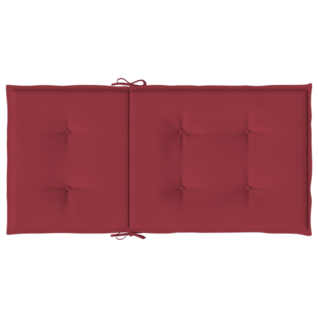 vidaXL Coussins de chaise de jardin à dossier bas lot de 4