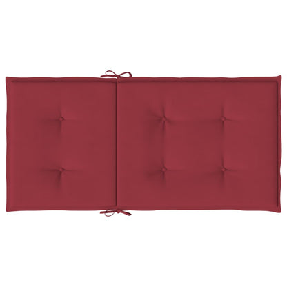 vidaXL Coussins de chaise de jardin à dossier bas lot de 4