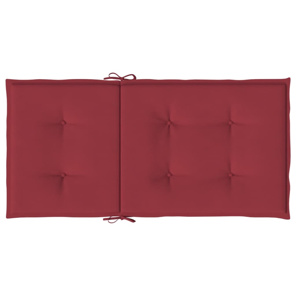 vidaXL Coussins de chaise de jardin à dossier bas lot de 6