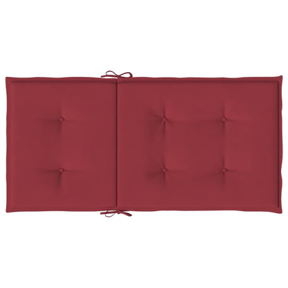 vidaXL Coussins de chaise de jardin à dossier bas lot de 6