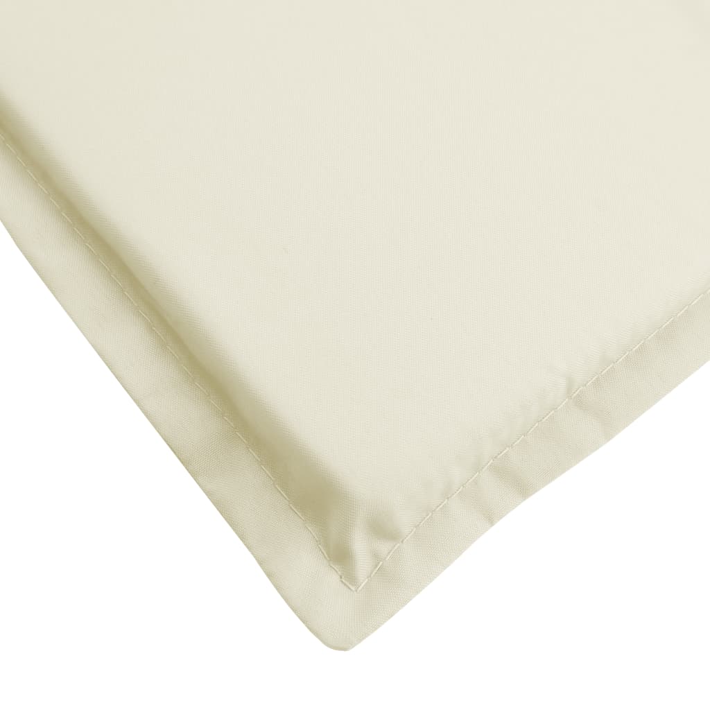 vidaXL Coussin de chaise longue crème 186x58x3 cm tissu oxford
