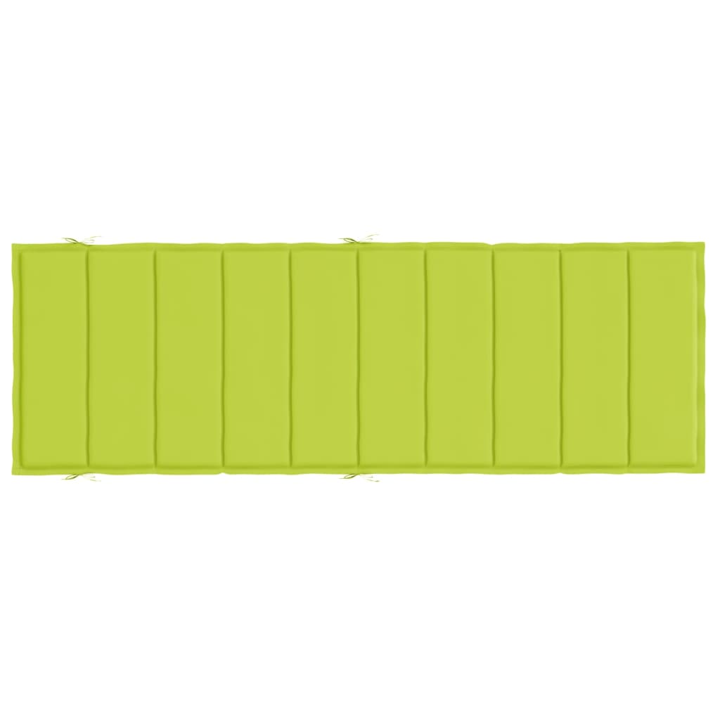 vidaXL Coussin de chaise longue vert vif 186x58x3 cm tissu oxford