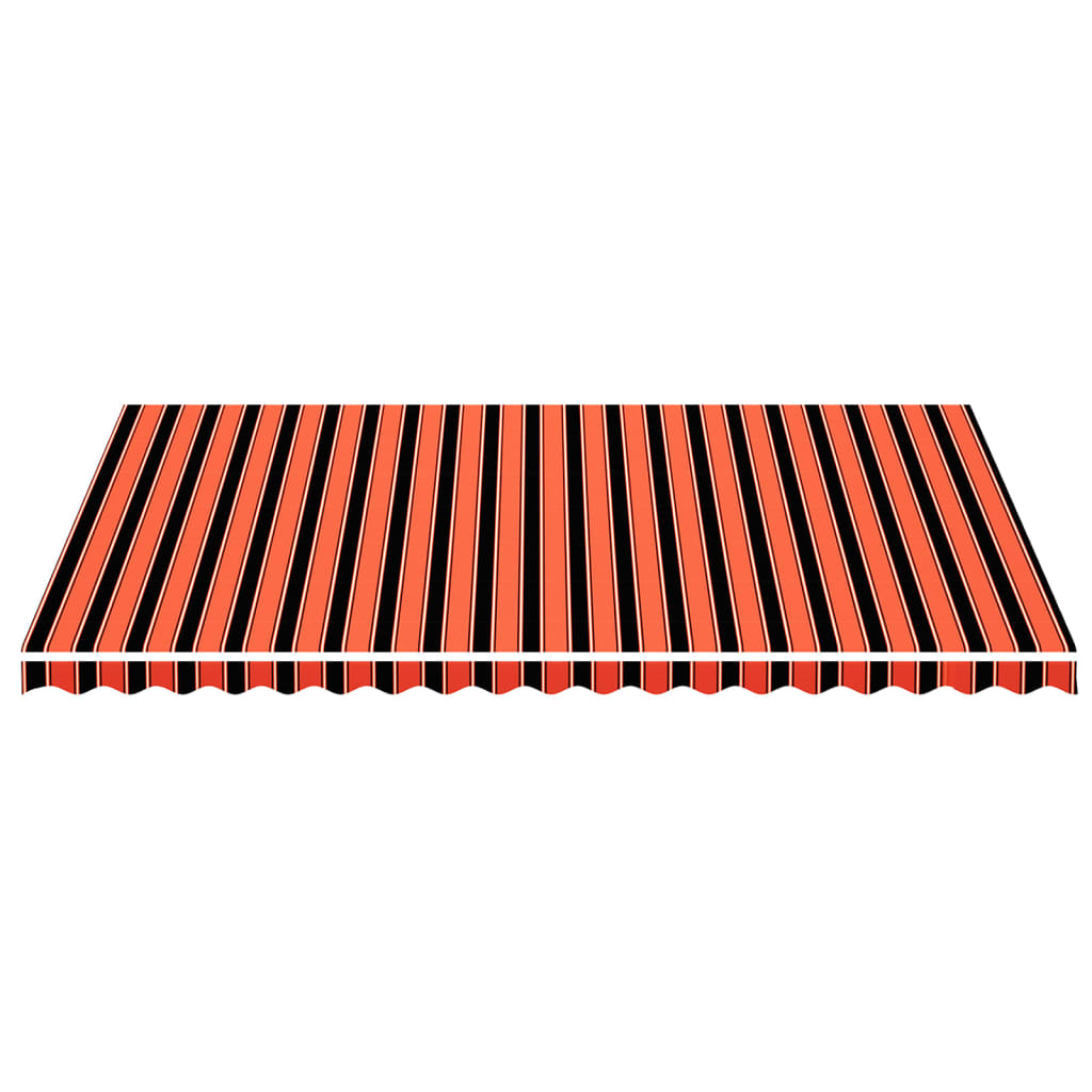 vidaXL Tissu de remplacement pour auvent Orange et marron 5x3,5 m