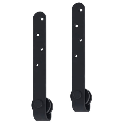 vidaXL Kit mini de porte d'armoire coulissante Acier au carbone 152 cm