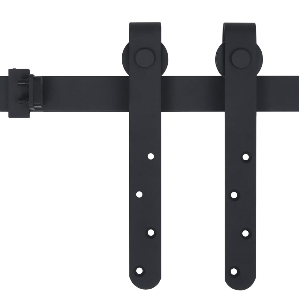 vidaXL Kit mini de porte d'armoire coulissante Acier au carbone 122 cm