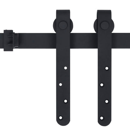 vidaXL Kit mini de porte d'armoire coulissante Acier au carbone 122 cm