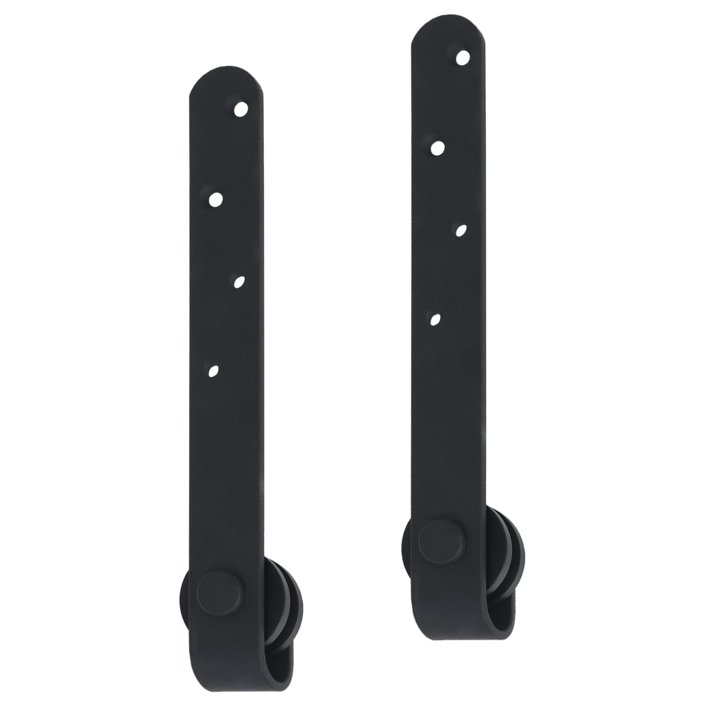 vidaXL Kit mini de porte d'armoire coulissante Acier au carbone 122 cm