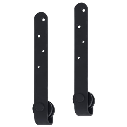 vidaXL Kit mini de porte d'armoire coulissante Acier au carbone 122 cm