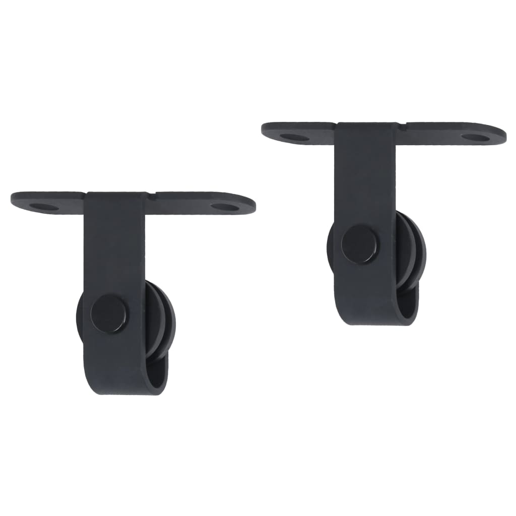 vidaXL Kit mini de porte d'armoire coulissante Acier au carbone 122 cm