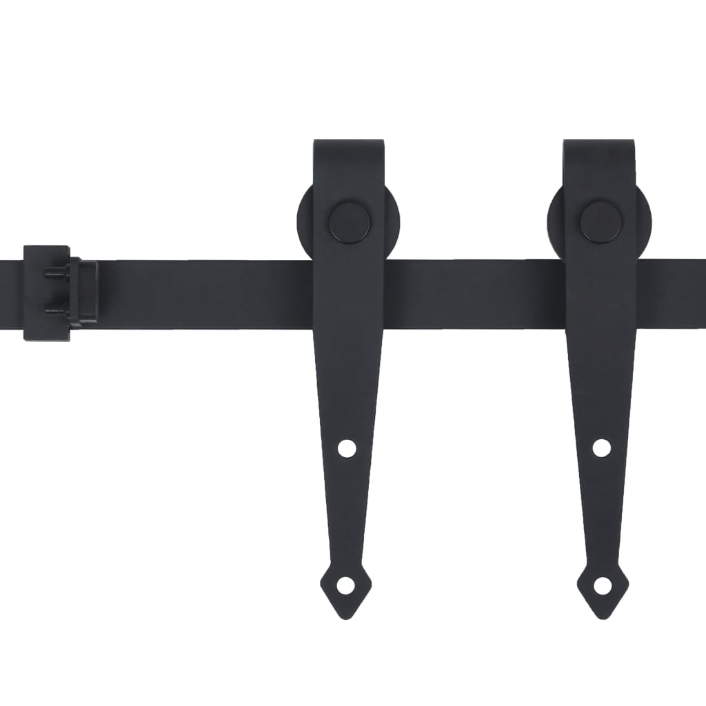 vidaXL Kit mini de porte d'armoire coulissante Acier au carbone 152 cm