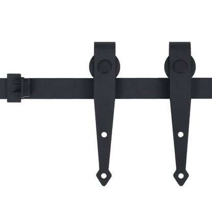 vidaXL Kit mini de porte d'armoire coulissante Acier au carbone 152 cm