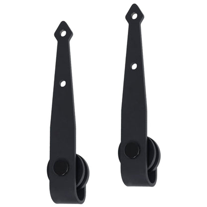 vidaXL Kit mini de porte d'armoire coulissante Acier au carbone 152 cm