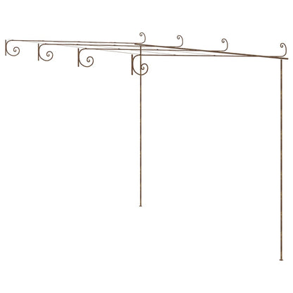 vidaXL Pergola de jardin Marron antique 4x3x2,5 m Fer