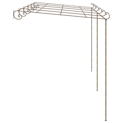 vidaXL Pergola de jardin Marron antique 6x3x2,5 m Fer