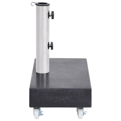 vidaXL Socle de parasol Noir 45x25x8 cm Granite