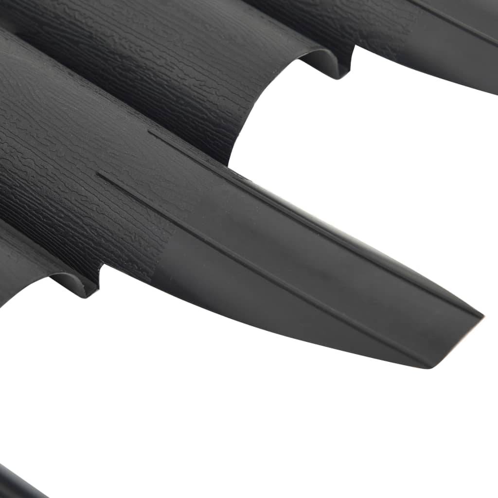 vidaXL Bordures de pelouse 36 pcs Anthracite 10 m PP