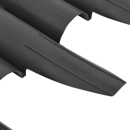 vidaXL Bordures de pelouse 36 pcs Anthracite 10 m PP