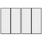 vidaXL Rideaux de porte anti-insectes 2 pcs et aimants noir 230x160 cm