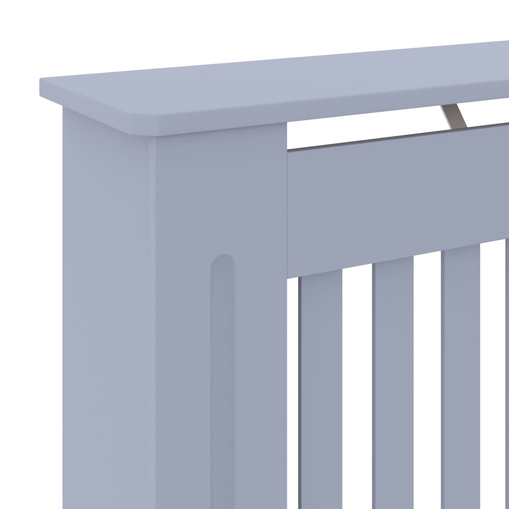 vidaXL Cache-radiateur MDF Gris 78 cm