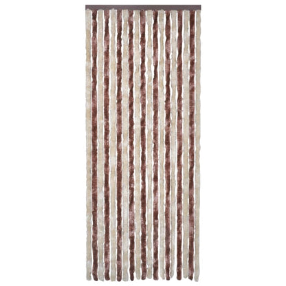 vidaXL Moustiquaire Beige et marron clair 120x220 cm Chenille