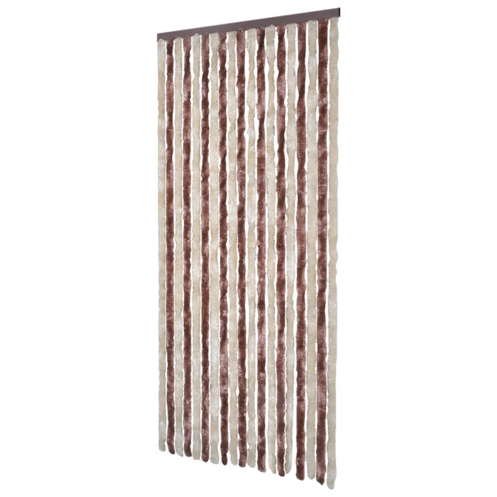 vidaXL Moustiquaire Beige et marron clair 120x220 cm Chenille