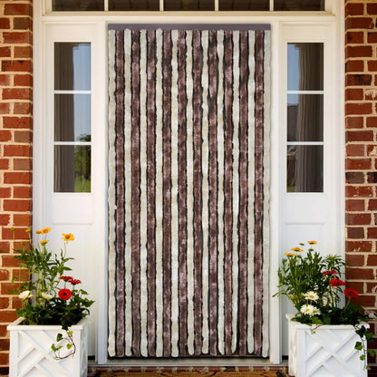 vidaXL Moustiquaire Beige et marron clair 120x220 cm Chenille