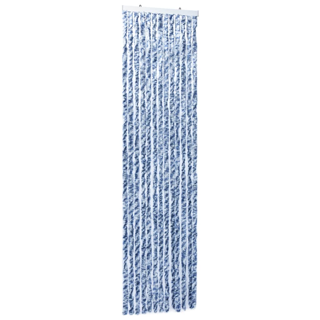 vidaXL Moustiquaire Bleu et blanc 120x220 cm Chenille