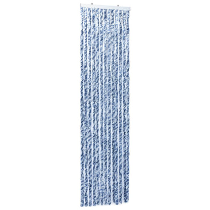 vidaXL Moustiquaire Bleu et blanc 120x220 cm Chenille