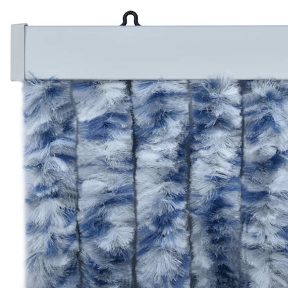 vidaXL Moustiquaire Bleu et blanc 120x220 cm Chenille