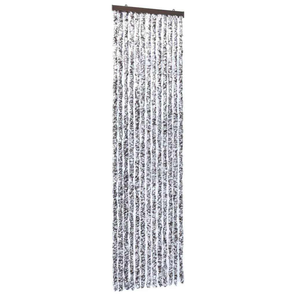 vidaXL Moustiquaire Marron et beige 120x220 cm Chenille