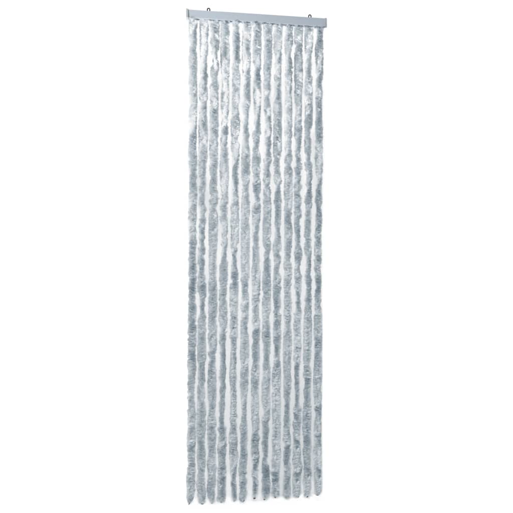 vidaXL Moustiquaire Blanc et gris 120x220 cm Chenille