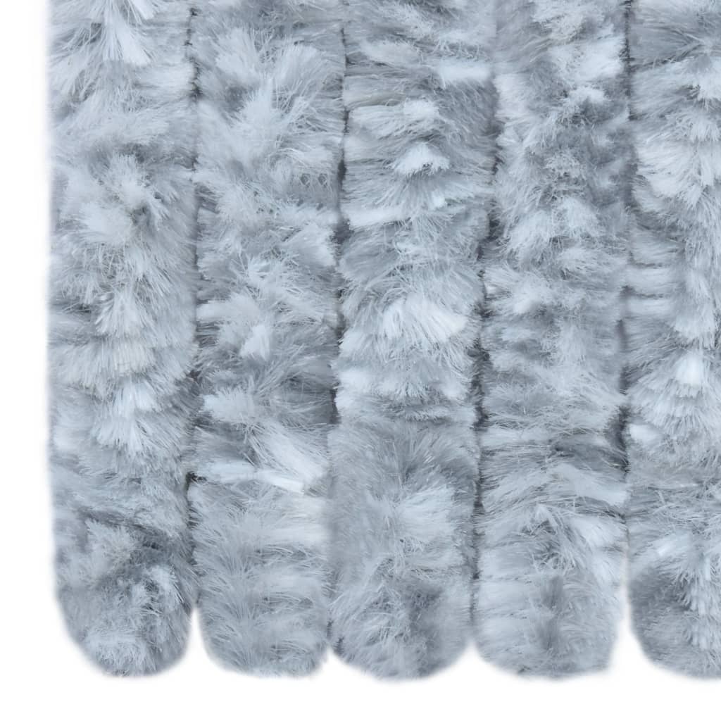 vidaXL Moustiquaire Blanc et gris 120x220 cm Chenille