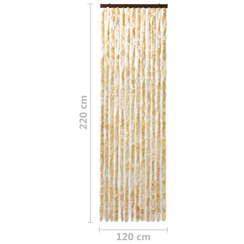 vidaXL Moustiquaire Beige 120x220 cm Chenille