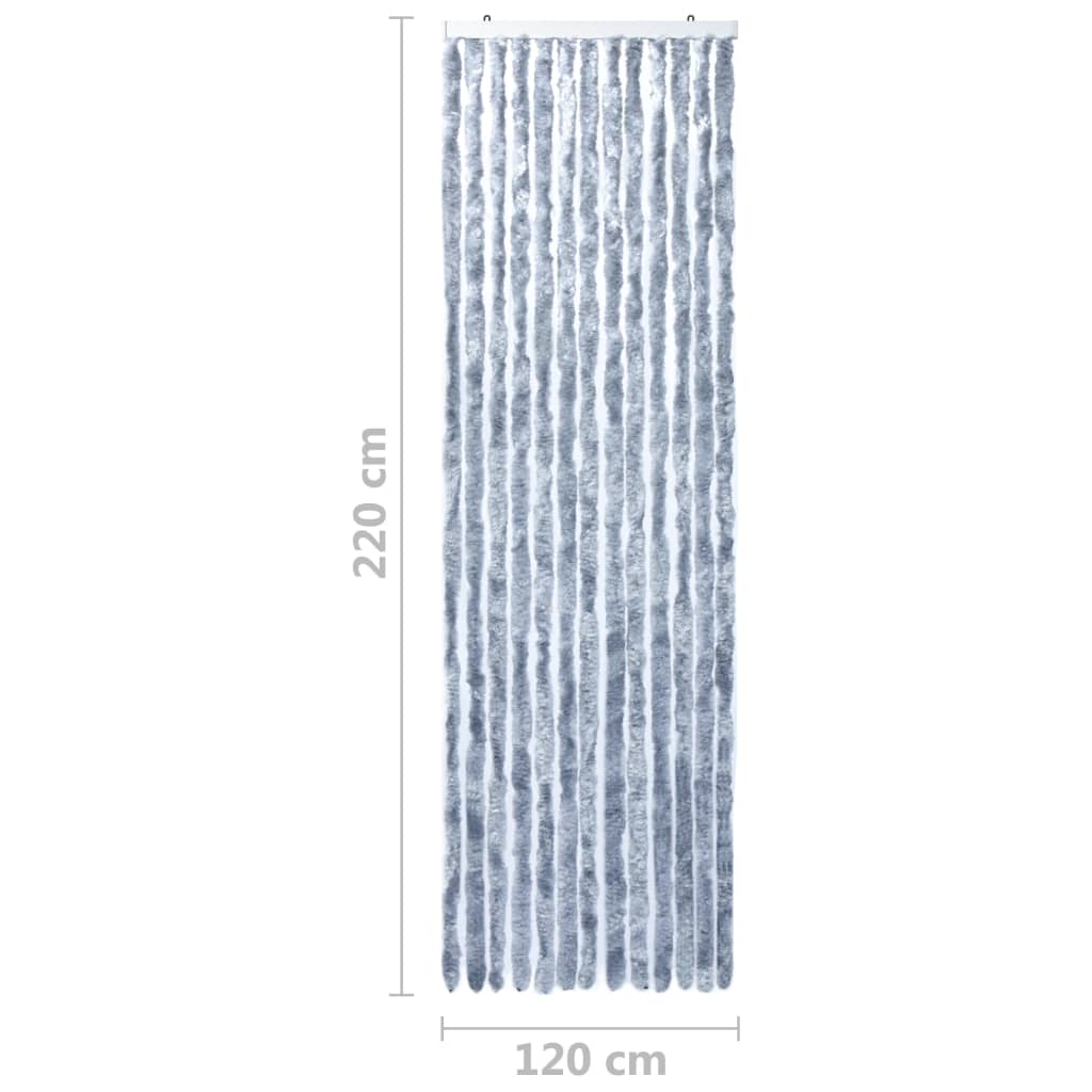 vidaXL Moustiquaire Argenté 120x220 cm Chenille