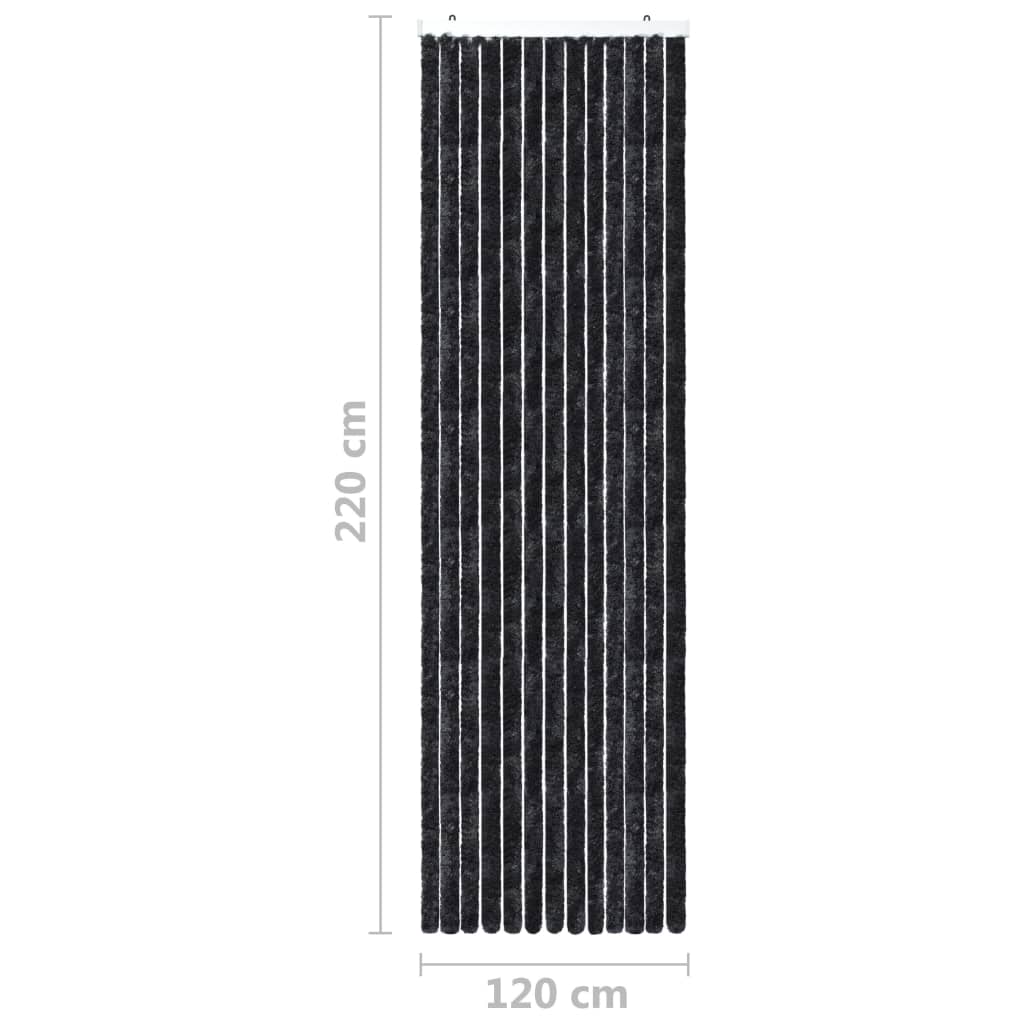 vidaXL Moustiquaire Anthracite 120x220 cm Chenille