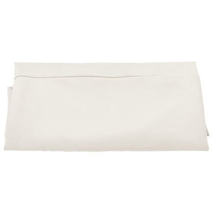 vidaXL Tissu de remplacement pour parasol déporté Blanc sable 350 cm