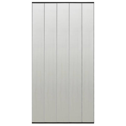vidaXL Moustiquaire avec rideau en maille noir 100x220 cm polyester