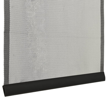 vidaXL Moustiquaire avec rideau en maille noir 100x220 cm polyester